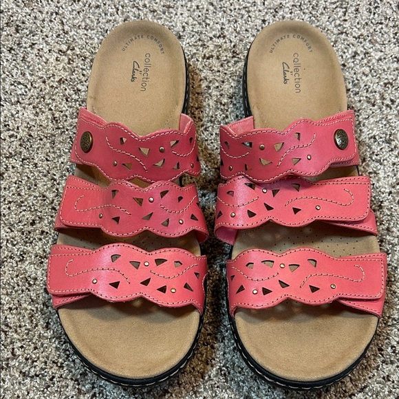 Clarks Women's Laurieann Echo Sandal pink size 12 - Picture 10 of 10